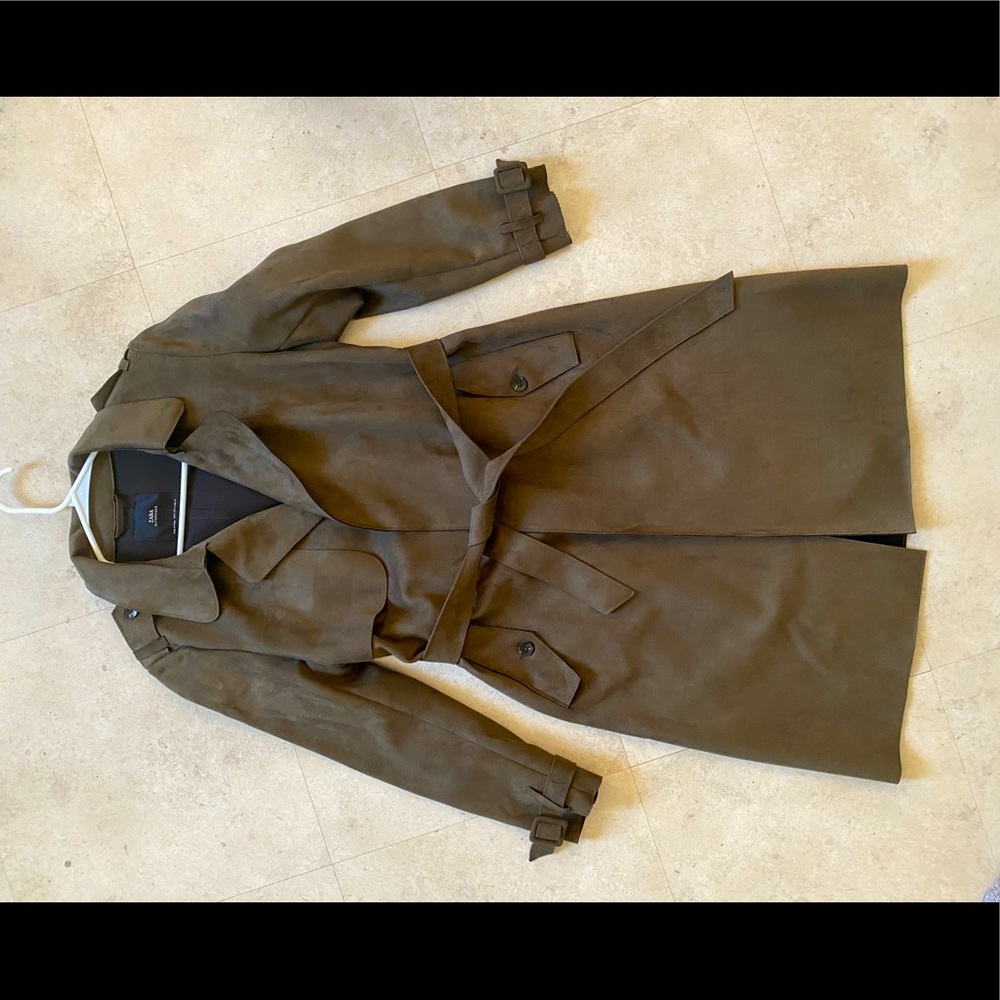 Trench Velours Khaki